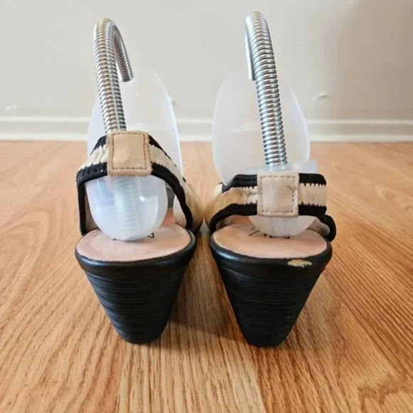 Miz Mooz Dory Leather Slingback Platform Wedge Open Toe Tan Sandal Shoes Size 9. - Picture 7 of 14